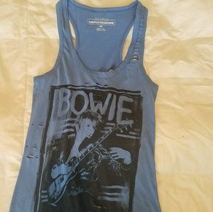 Distressed Blue David Bowie Tank